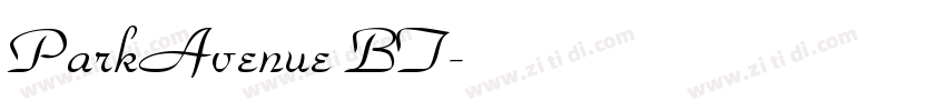 ParkAvenue BT字体转换